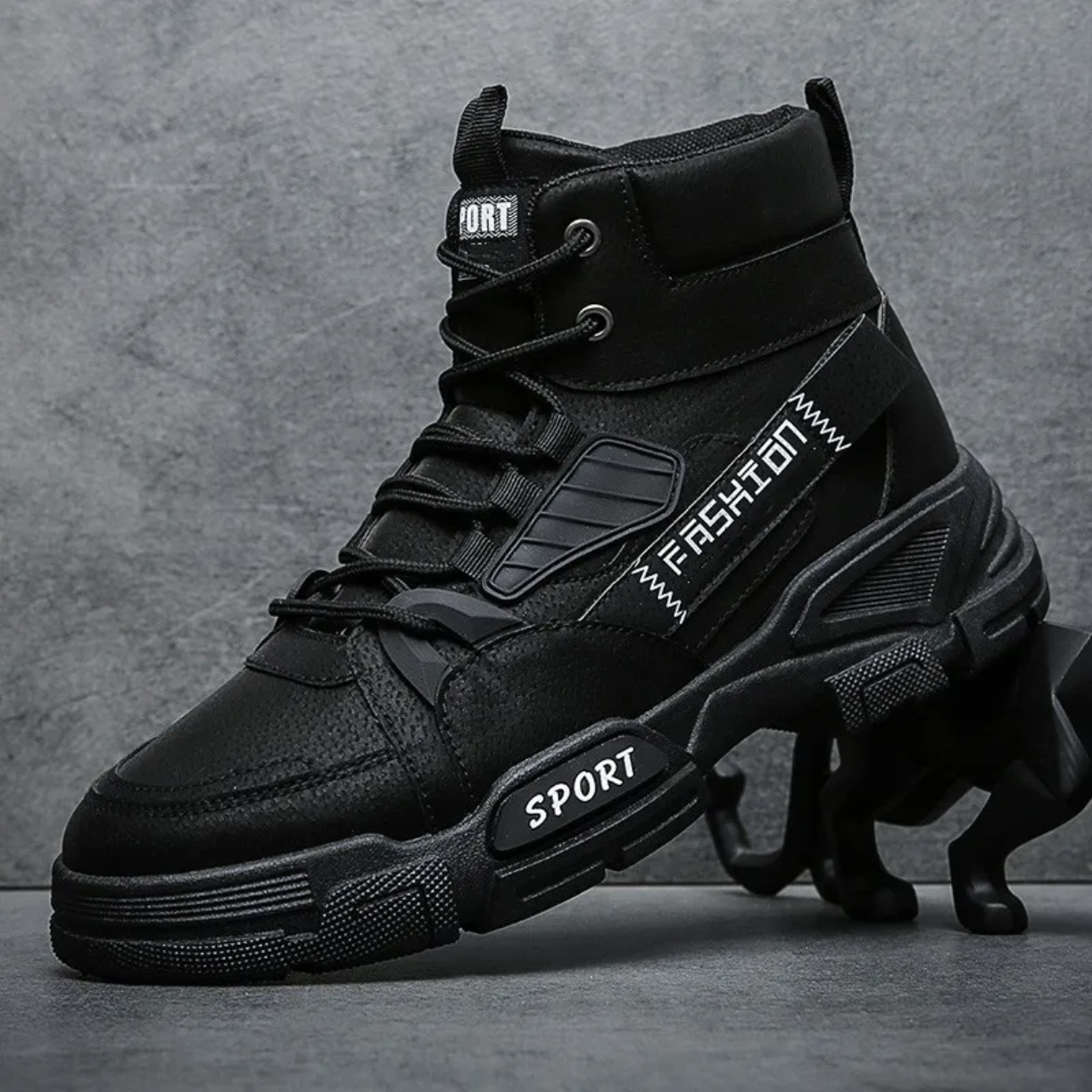 بوت ALIX الأسود الرياضي – ALIX Sport High Boot