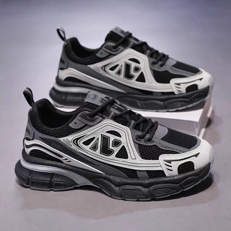 حذاء ALIX الأبيض والأسود العصري – ALIX Trend Dual Sneakers