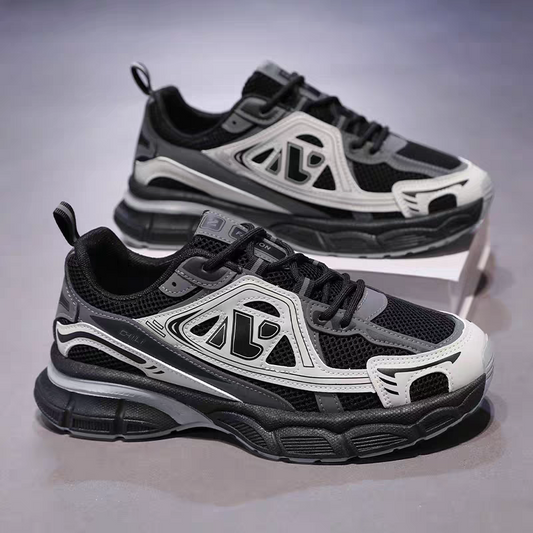 حذاء ALIX الأبيض والأسود العصري – ALIX Trend Dual Sneakers