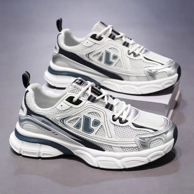 حذاء ALIX الأبيض والأسود العصري – ALIX Trend Dual Sneakers